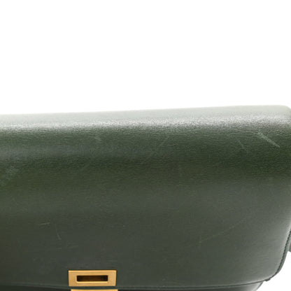 Celine Box Calfskin Classic Box Medium Flap Bag Forest 13 of 14