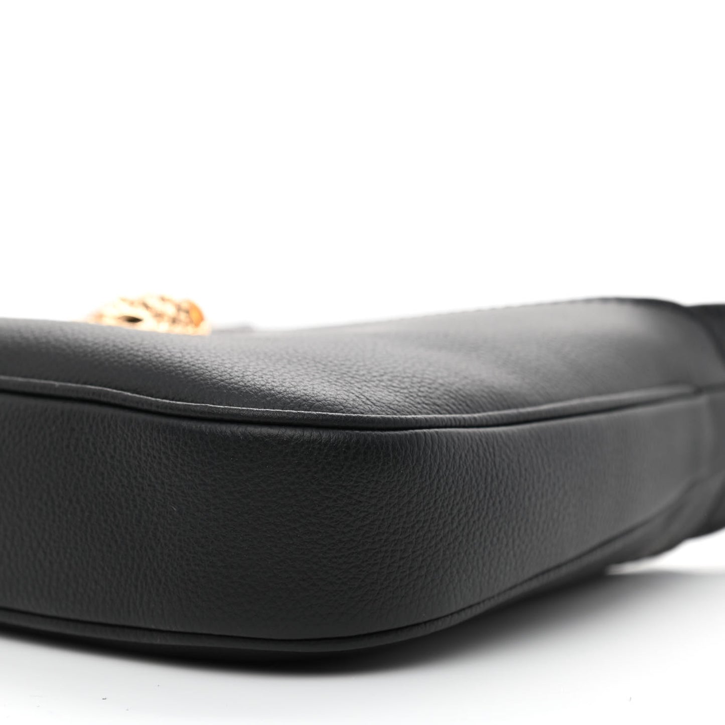 Calfskin La Medusa Small Hobo Crossbody Black