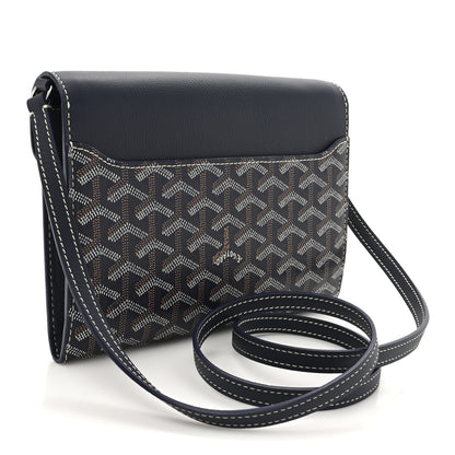 Goyard Goyardine Calfskin Chypre Wallet Pouch Navy 3 of 10