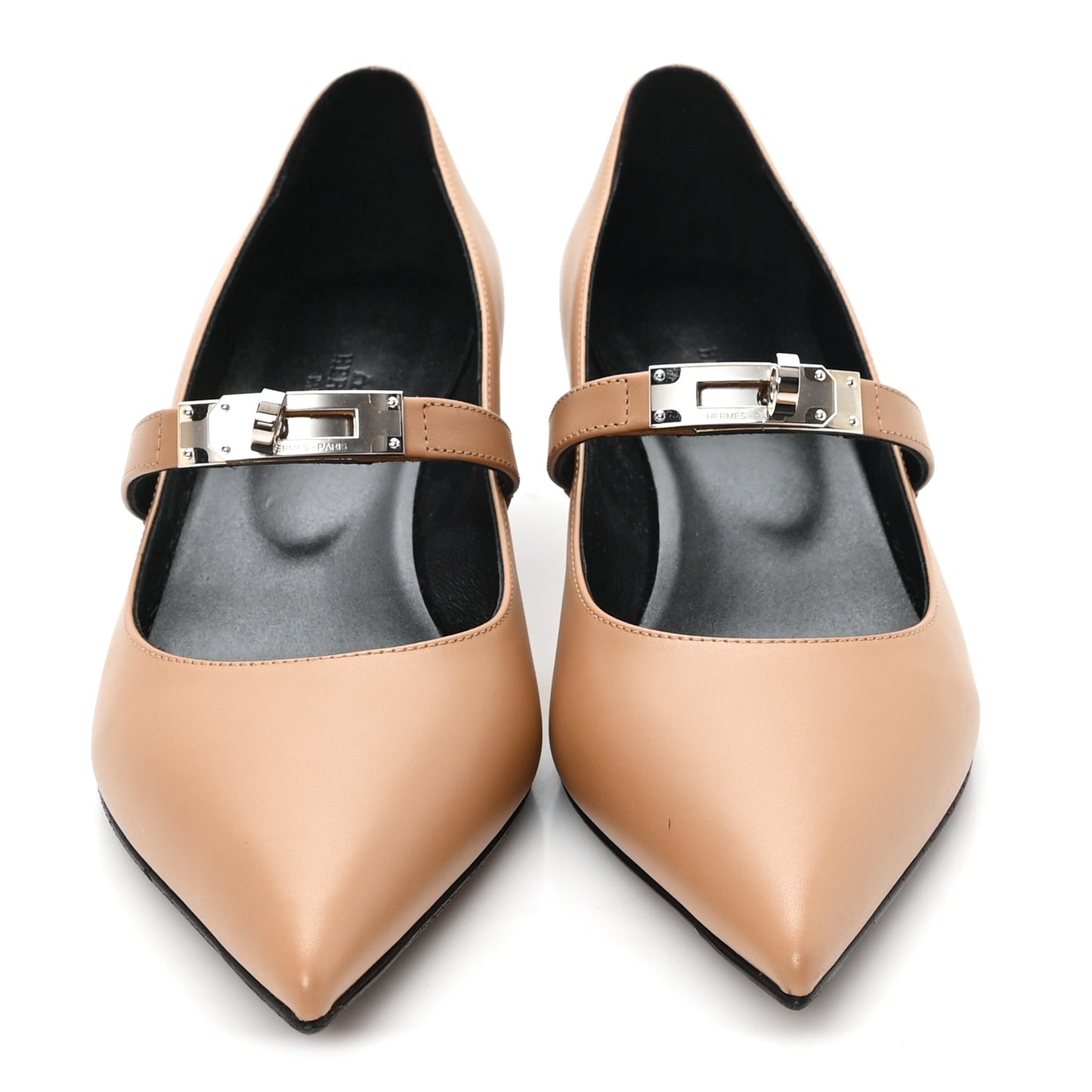 Calfskin Kiara 40 Pumps 38 Naturel Clair