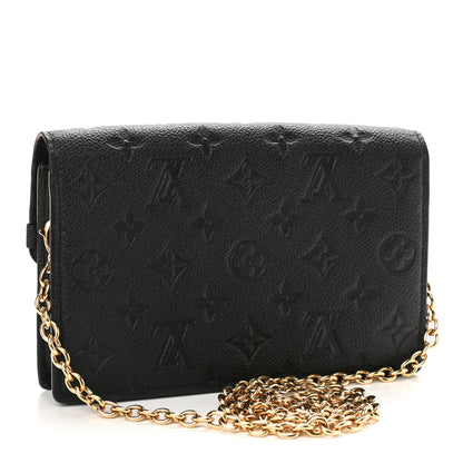 Louis Vuitton Empreinte Vavin Chain Wallet Black 3 of 11