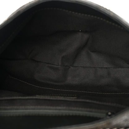 Chanel Caviar Aged Calfskin Medium Bubble Graphic Messenger Bag Grey 5 of 10