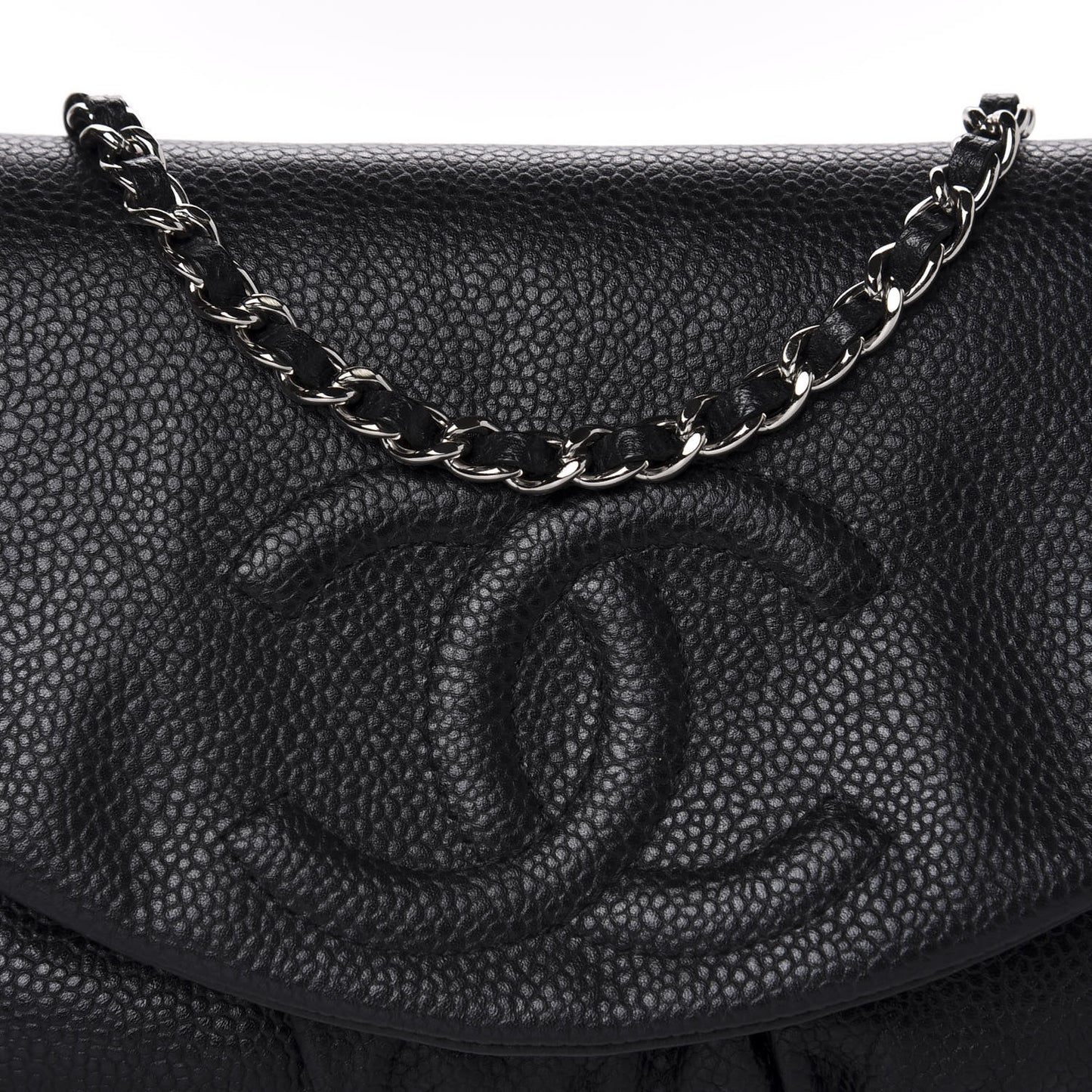Caviar Half Moon Wallet On Chain WOC Black