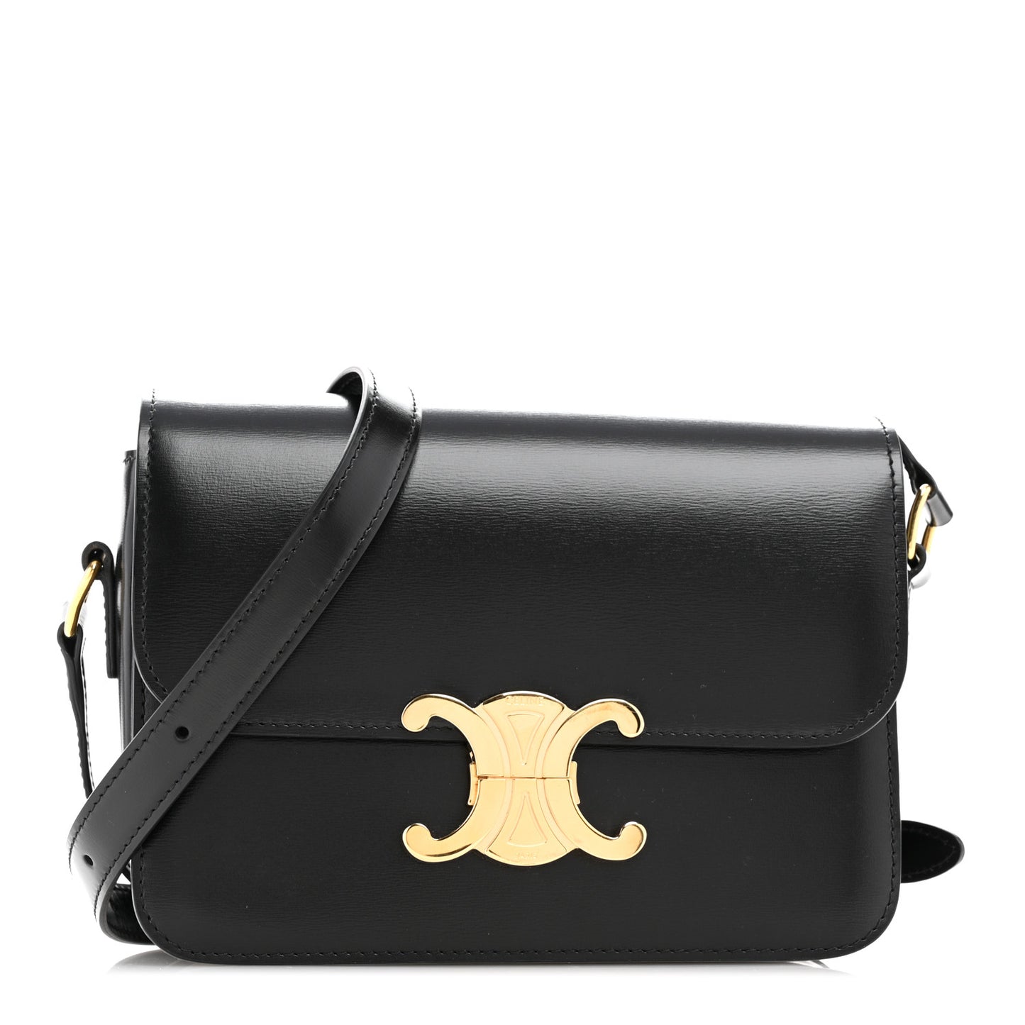 Shiny Calfskin Teen Triomphe Black