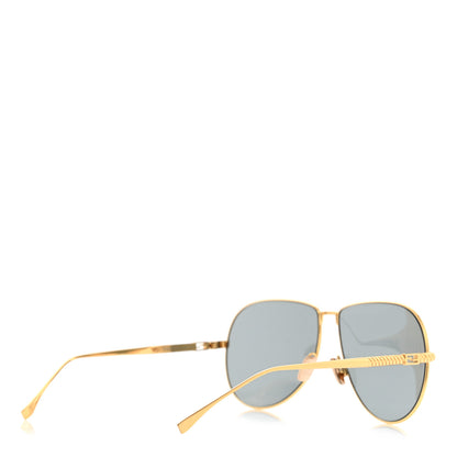 Fendi Metal Aviator Sunglasses FF 0437 Gold 4 of 6