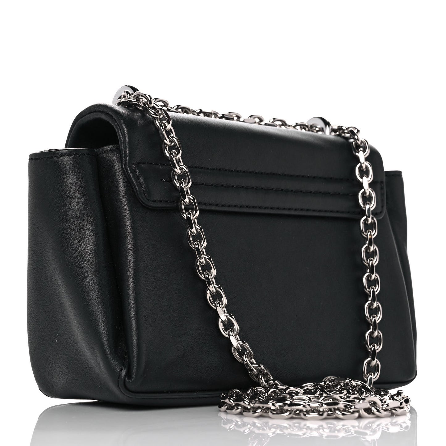 Calfskin Micro Alix Crossbody Bag Black