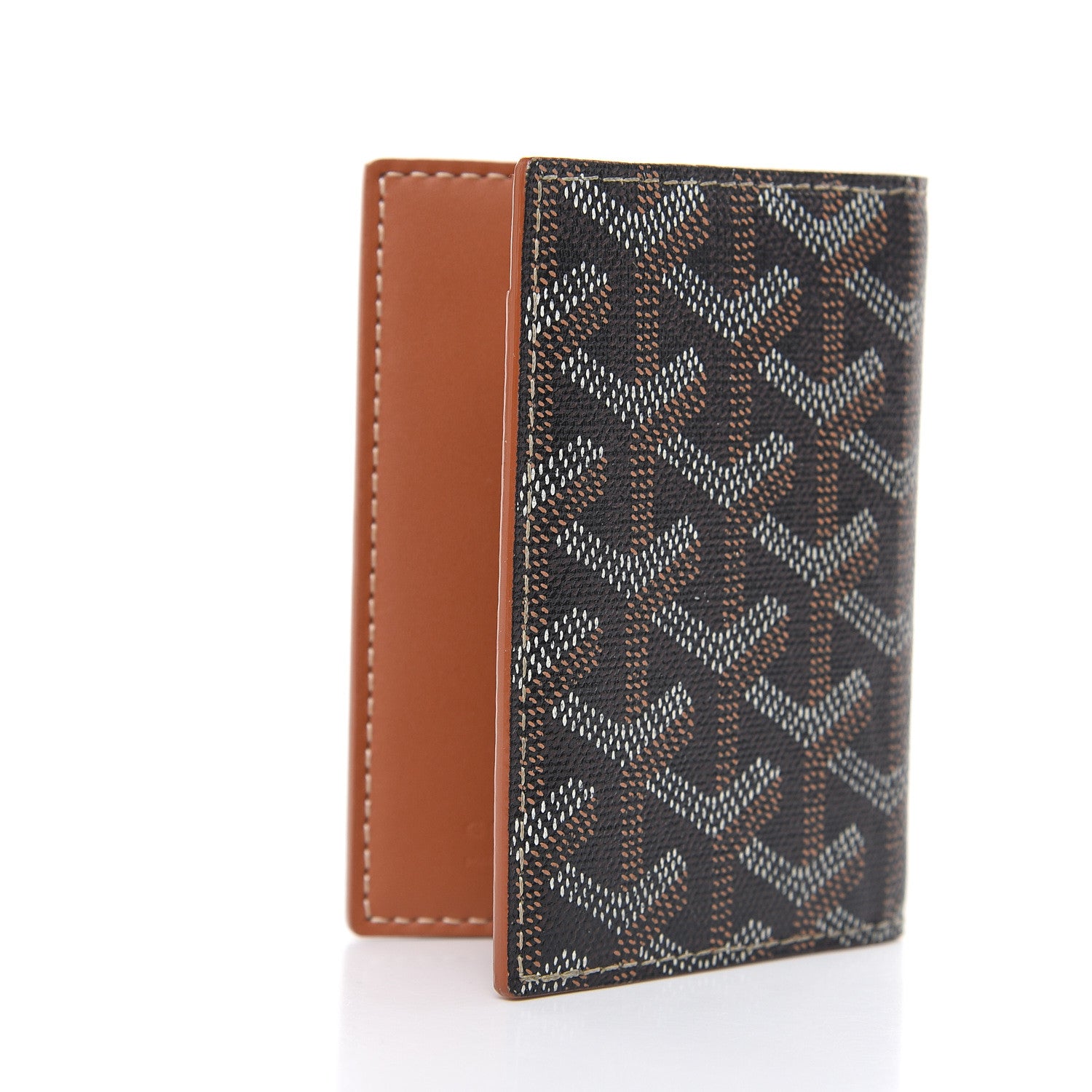 Goyard Goyardine Saint Marc Folding Card Case Black Gold 3 of 7