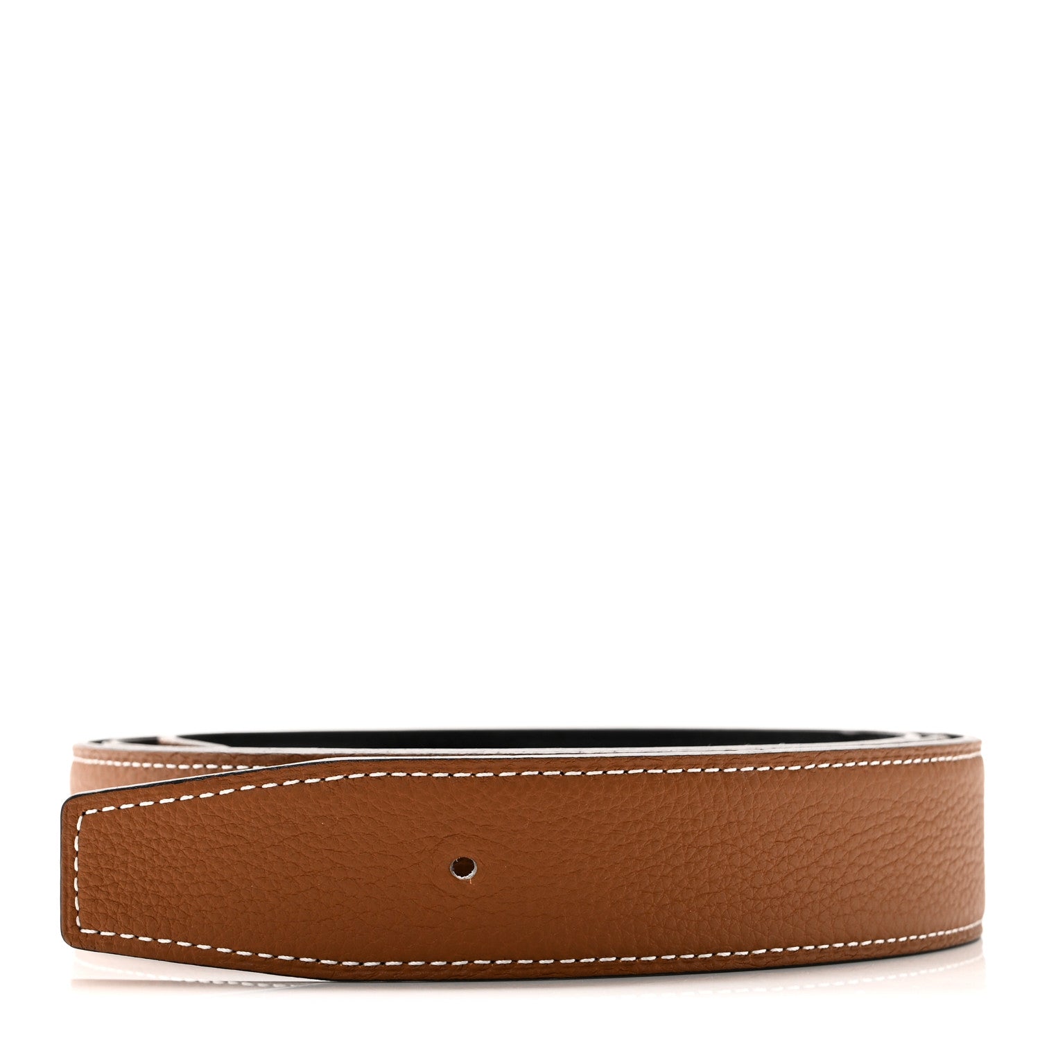 Hermes Box Togo 32mm Belt Strap 115 46 Black Gold 1 of 10