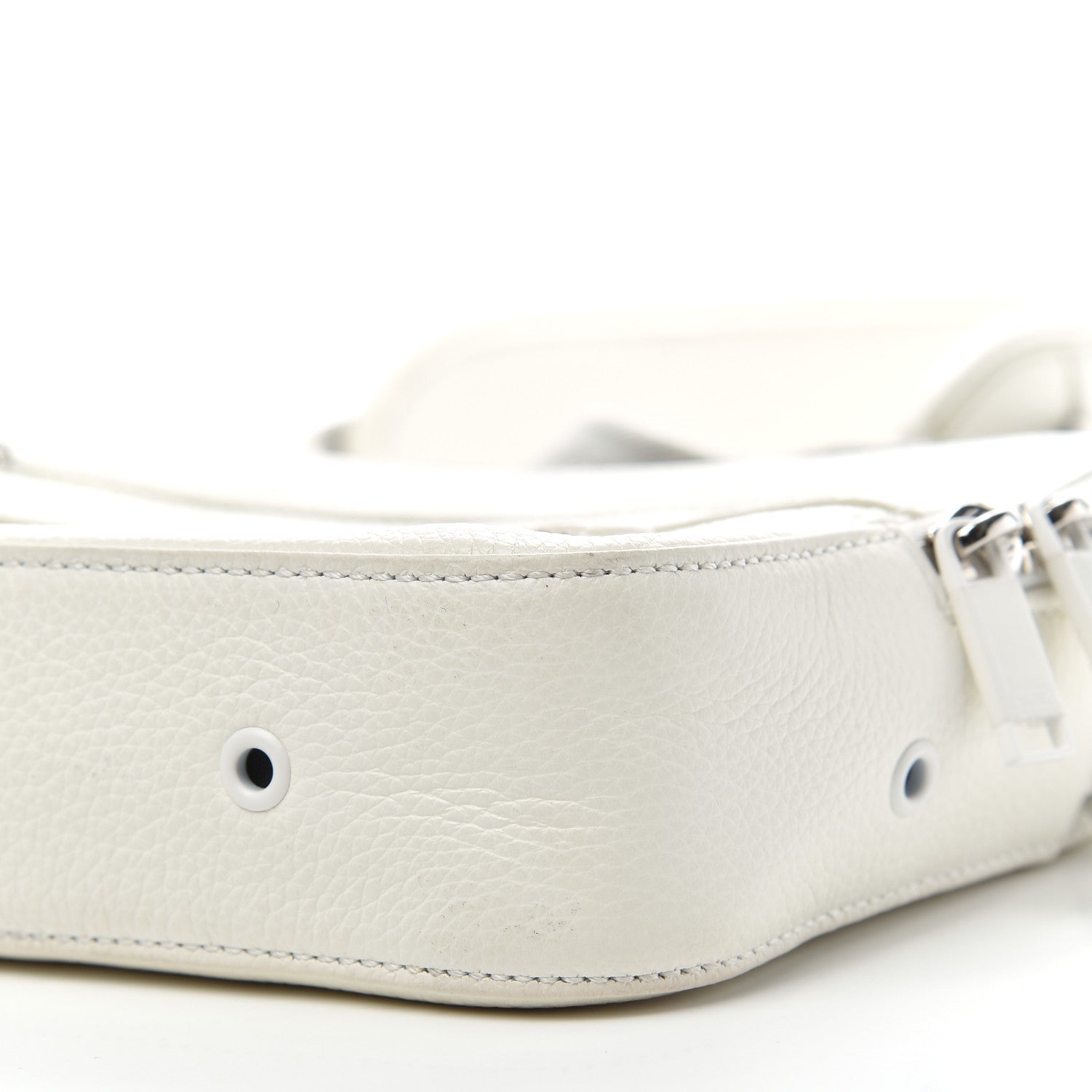 Christian Dior X DANIEL ARSHAM Grained Calfskin Safari Messenger Bag White 9 of 11