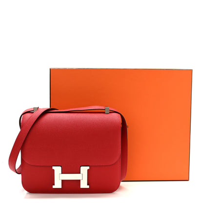 Hermes Epsom Constance 24 Rouge Casaque 12 of 12