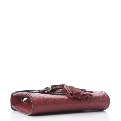Gucci Soft Microguccissima Mini Emily Chain Shoulder Bag Rosso 3 of 9