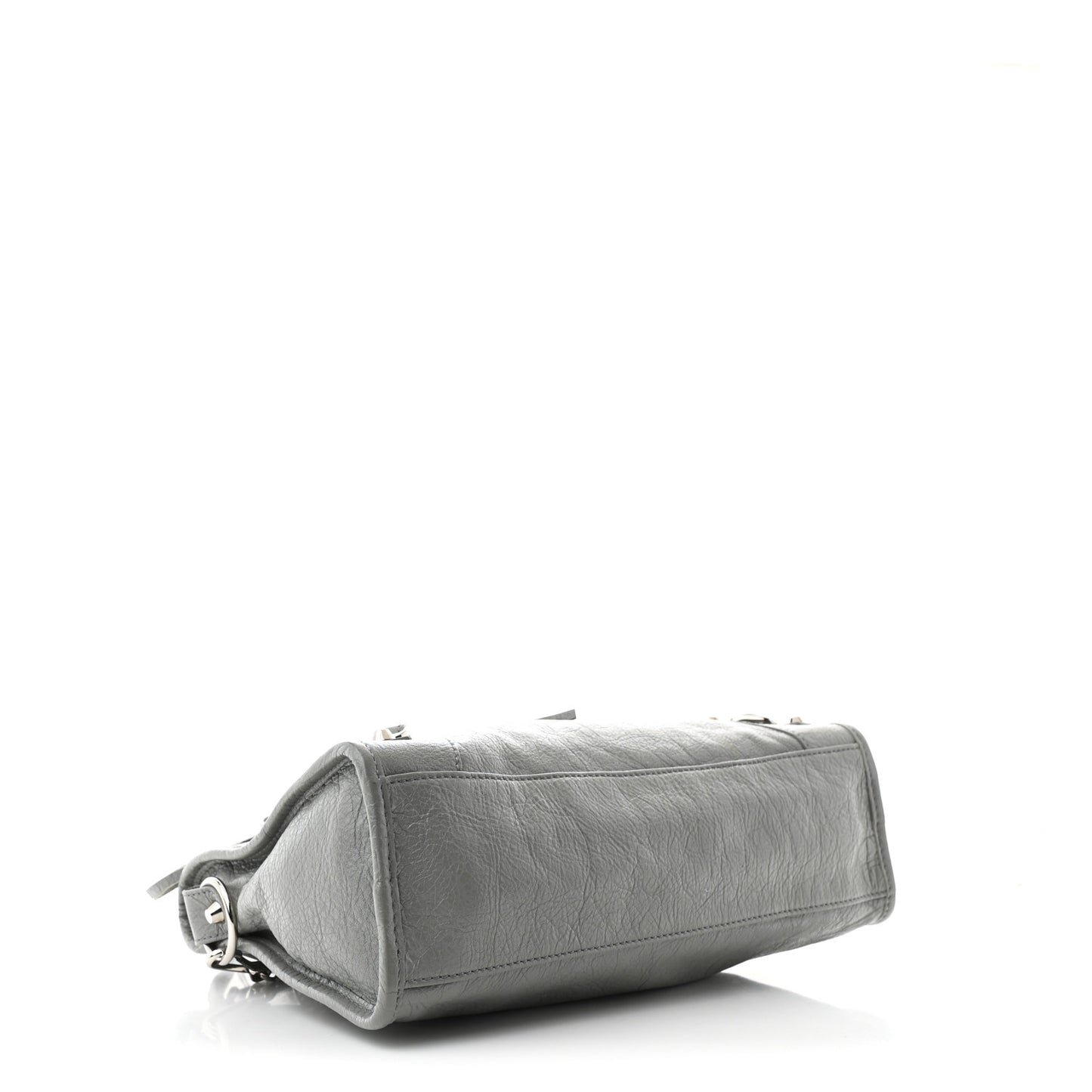 Agneau Classic Silver Hardware S City Gris Haussmannien