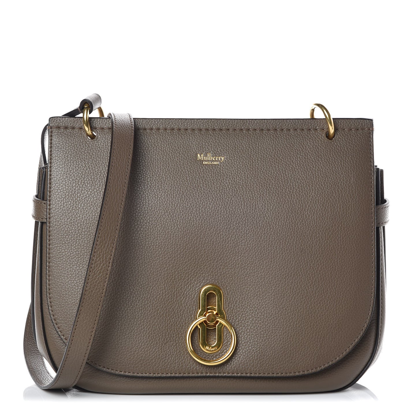 Small Classic Grain Amberley Satchel Solid Grey