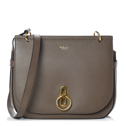 Mulberry Small Classic Grain Amberley Satchel Solid Grey 1 of 8