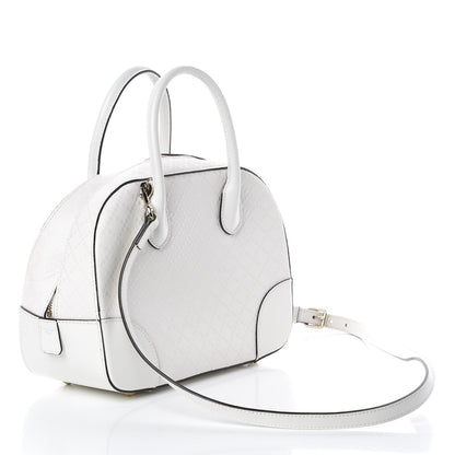 Gucci Calfskin Diamante Small Top Handle Bag White 4 of 13