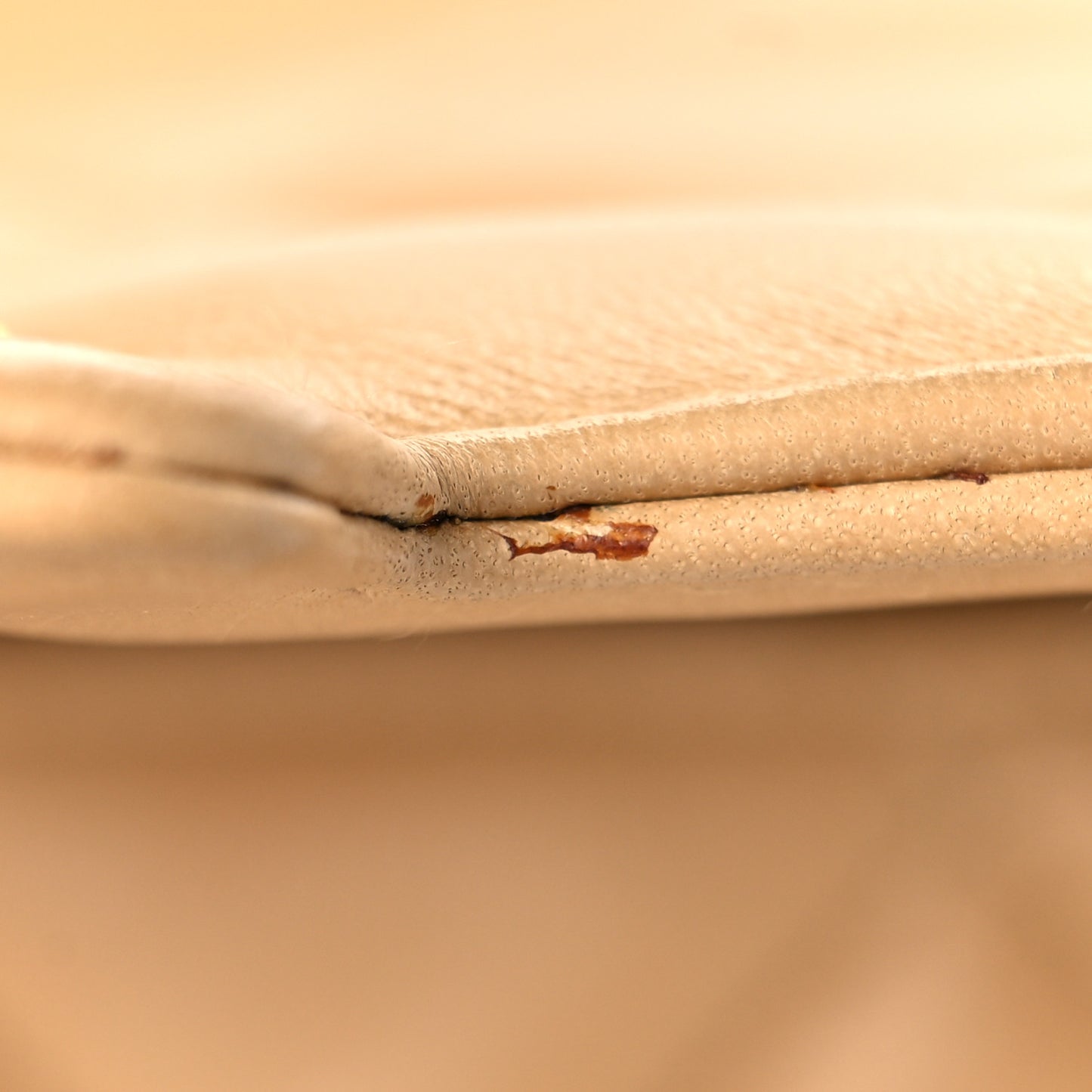 Lambskin Quilted Small Single Flap Beige