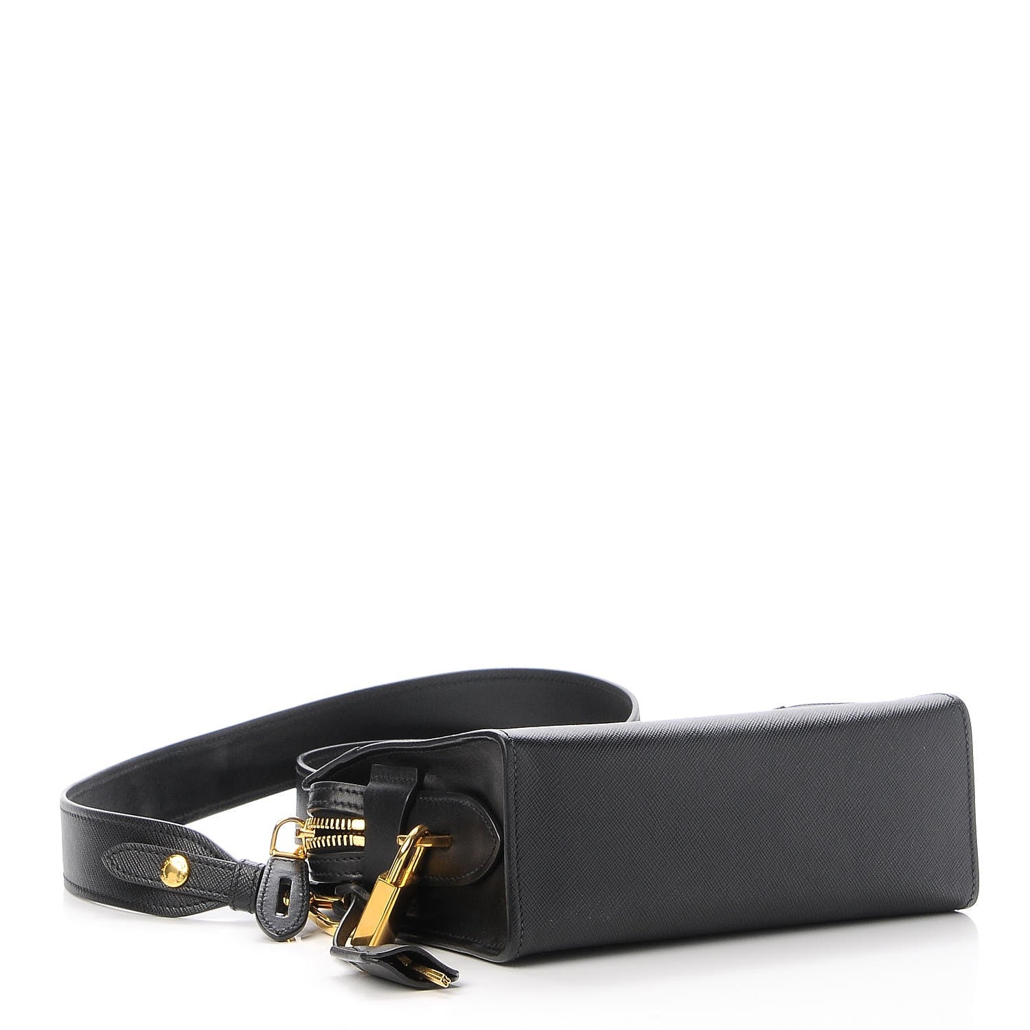 Prada Saffiano Esplanade Crossbody Bag Nero Black 4 of 7