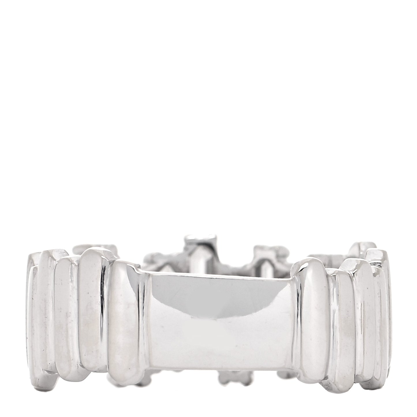 18K White Gold Diamond Fireworks Ring 56 7.5