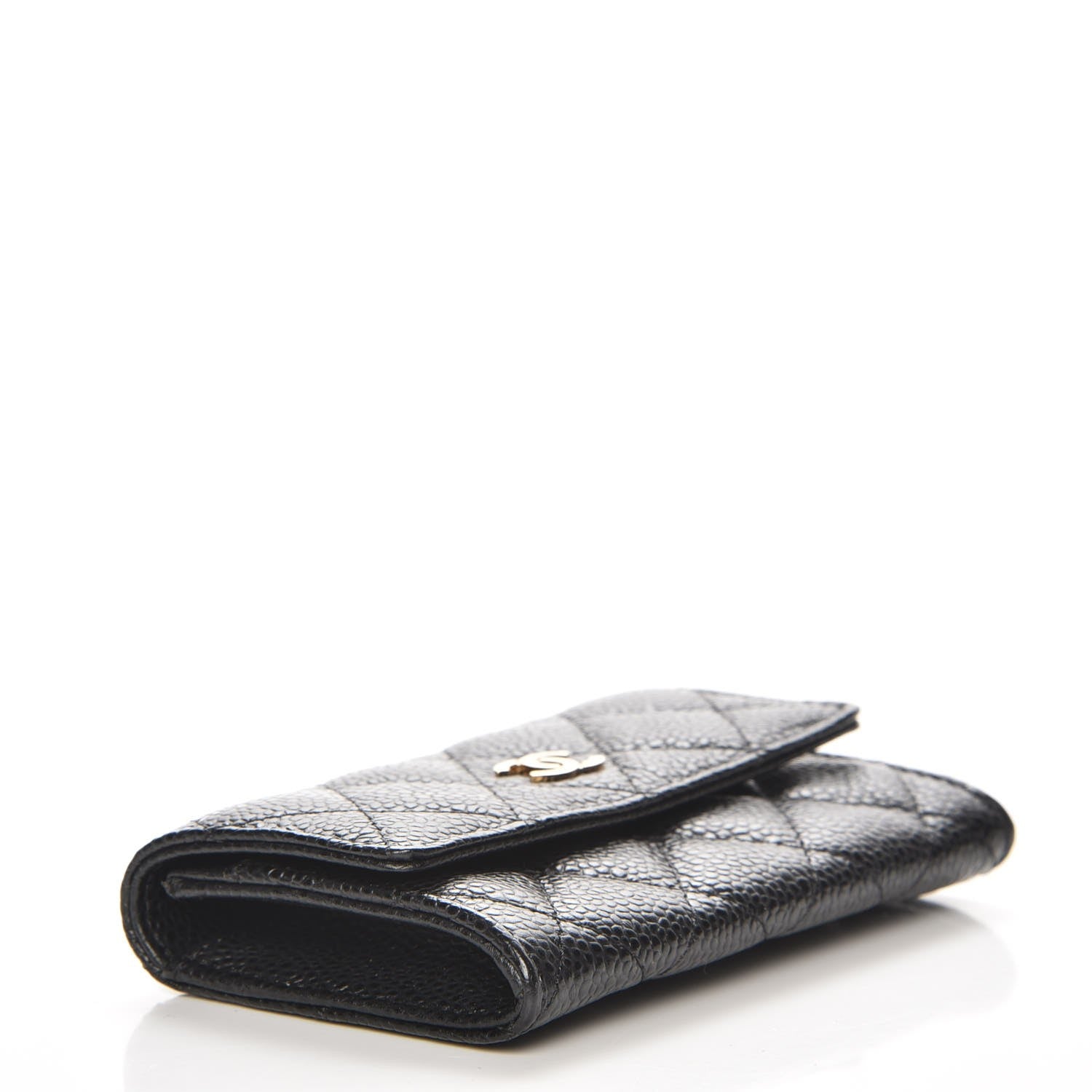 Chanel Caviar Quilted Flap Card Holder Black 4 of 9