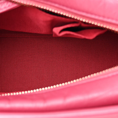 Chanel Aged Calfskin Quilted Small Gabrielle Hobo  Dark Pink 5 of 13