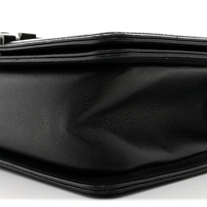 Chanel Caviar Quilted Medium Boy Flap So Black 10 of 11