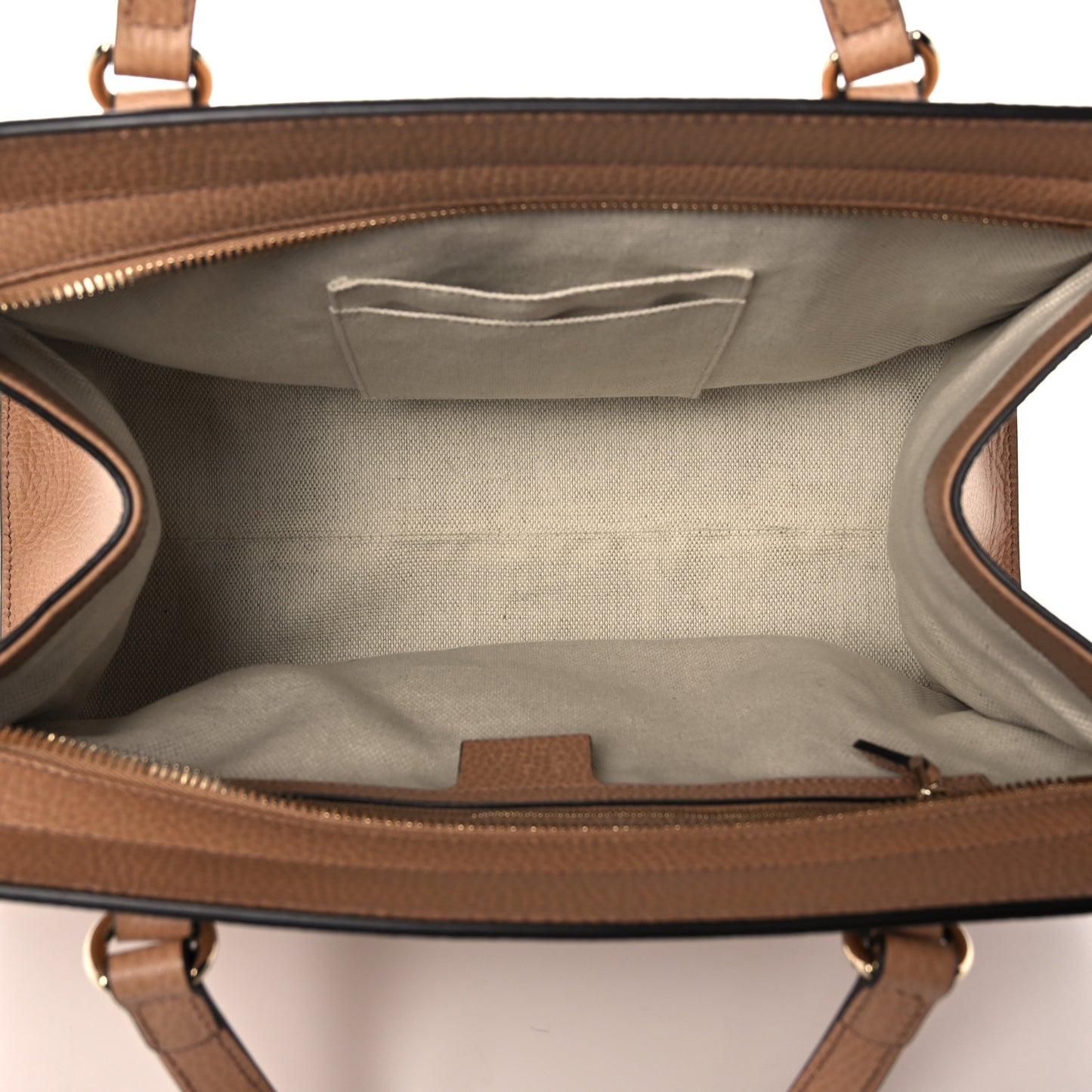 Dollar Calfskin Large Soho Top Handle Satchel Camelia
