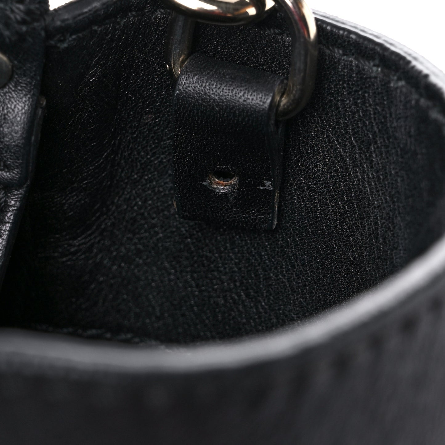 Vitello Rockstud Double Handle Tote Black