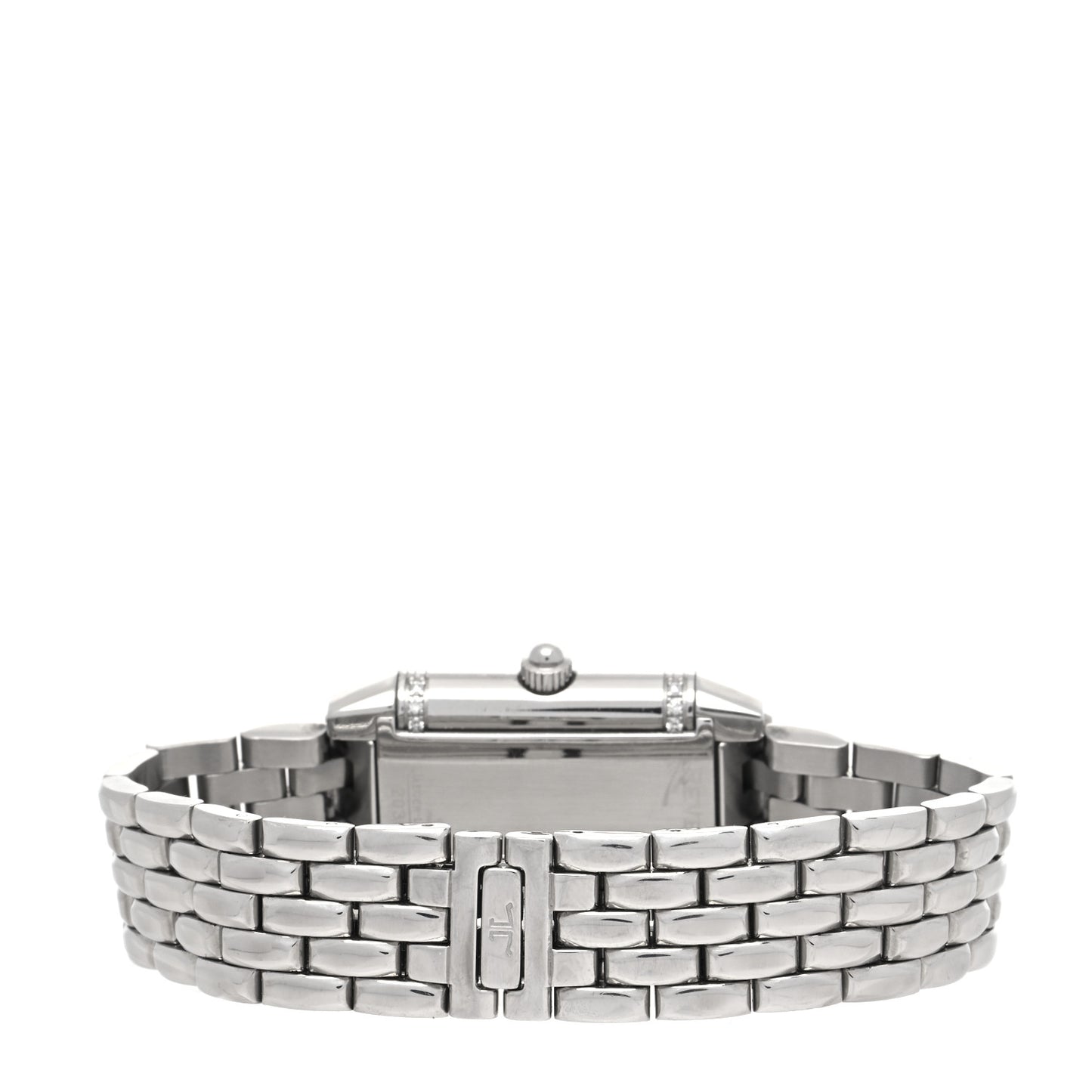 Stainless Steel Diamond Mother of Pearl 20mm Reverso Classic Duetto Manual Winding Watch 266.882.443