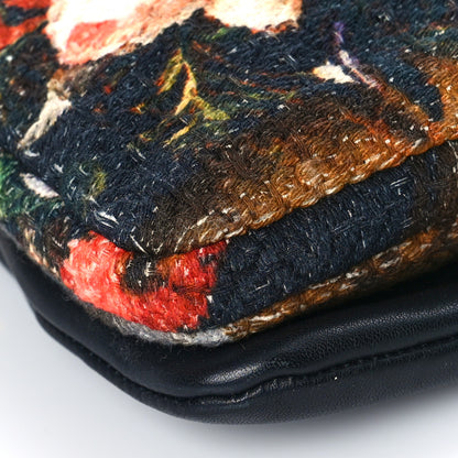 Dolce & Gabbana Calfskin Printed Clutch Black Multicolor 9 of 10