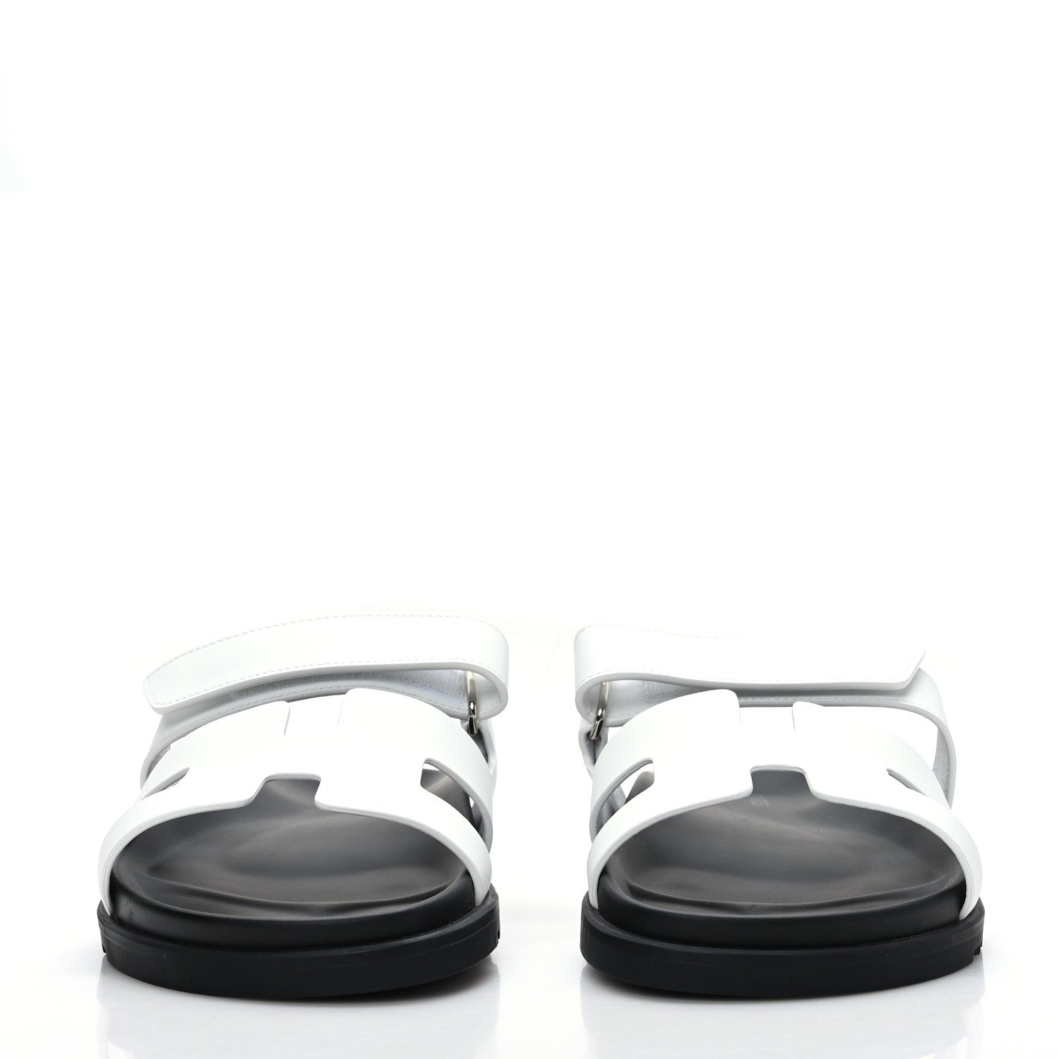 Hermes Calfskin Womens Chypre Sandals 41 White 2 of 8