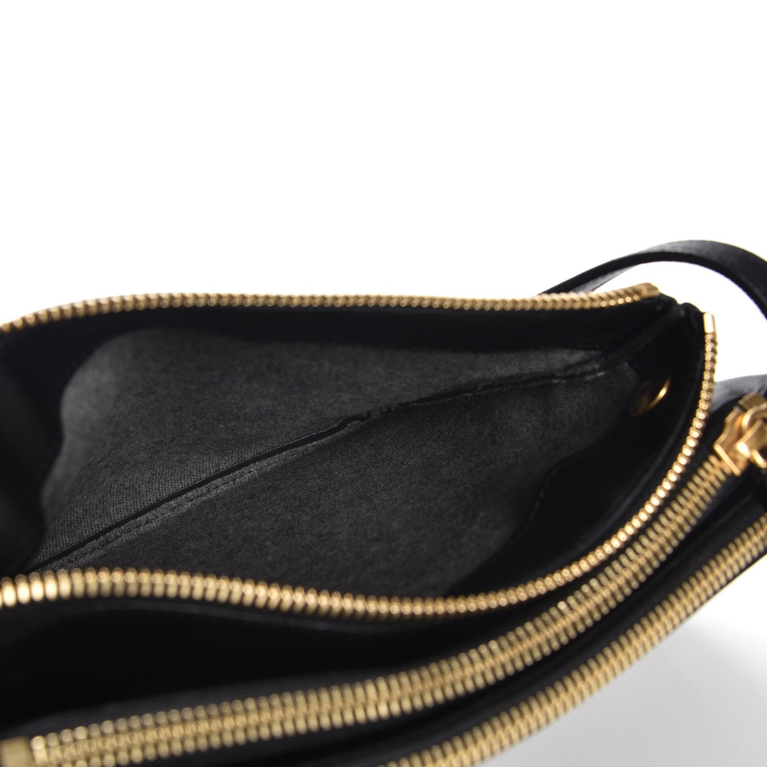 Celine Lambskin Small Trio Crossbody Bag Black 5 of 9