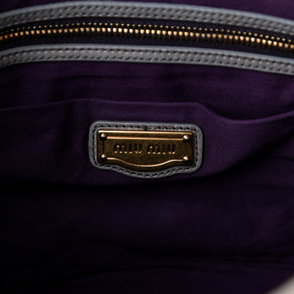 Miu Miu Nappa Matelasse Coffer Hobo Fumo 6 of 9