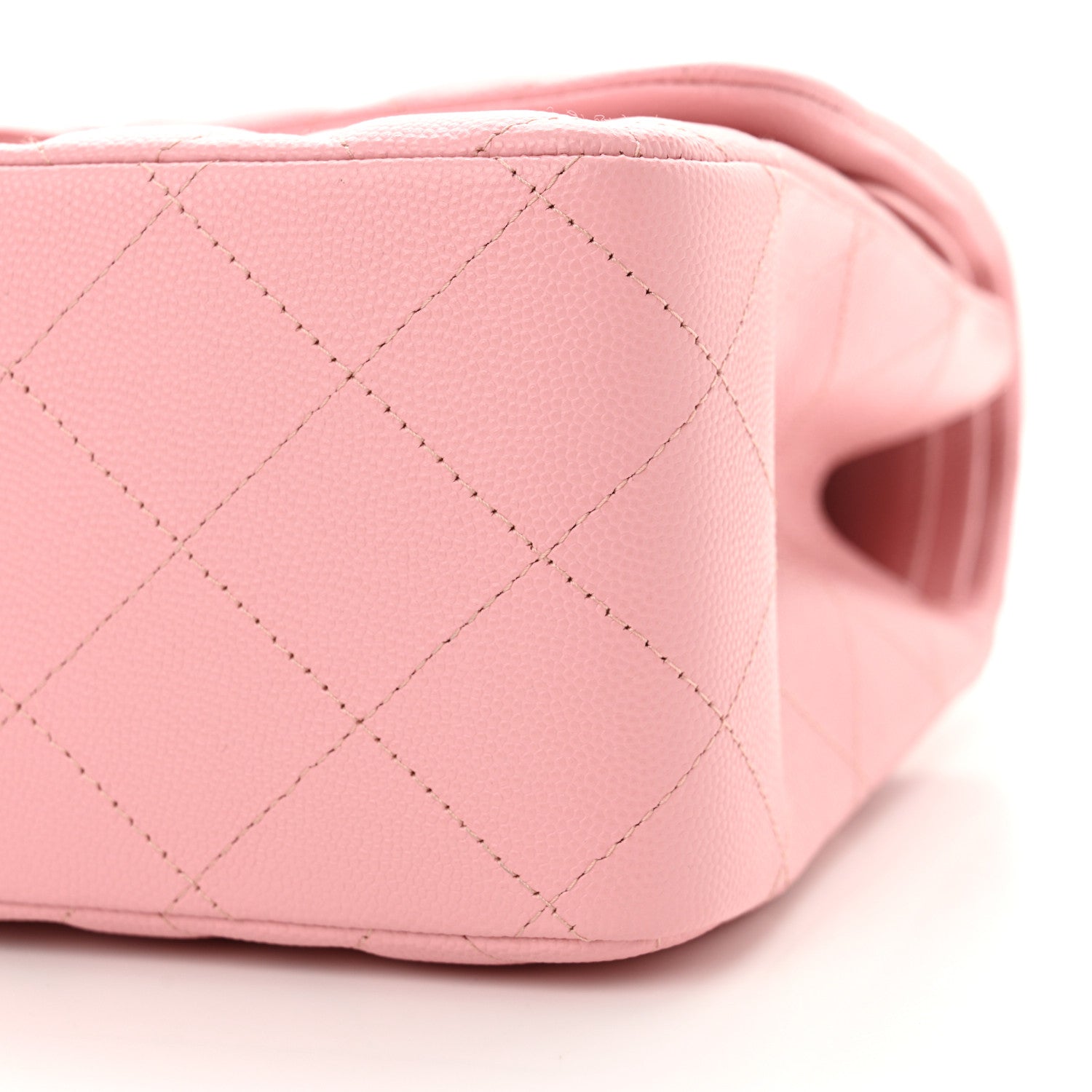 Chanel Caviar Quilted Jumbo Double Flap Pink 10 of 11