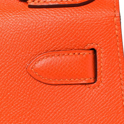 Hermes Epsom Kelly Sellier 28 Orange Poppy 10 of 42
