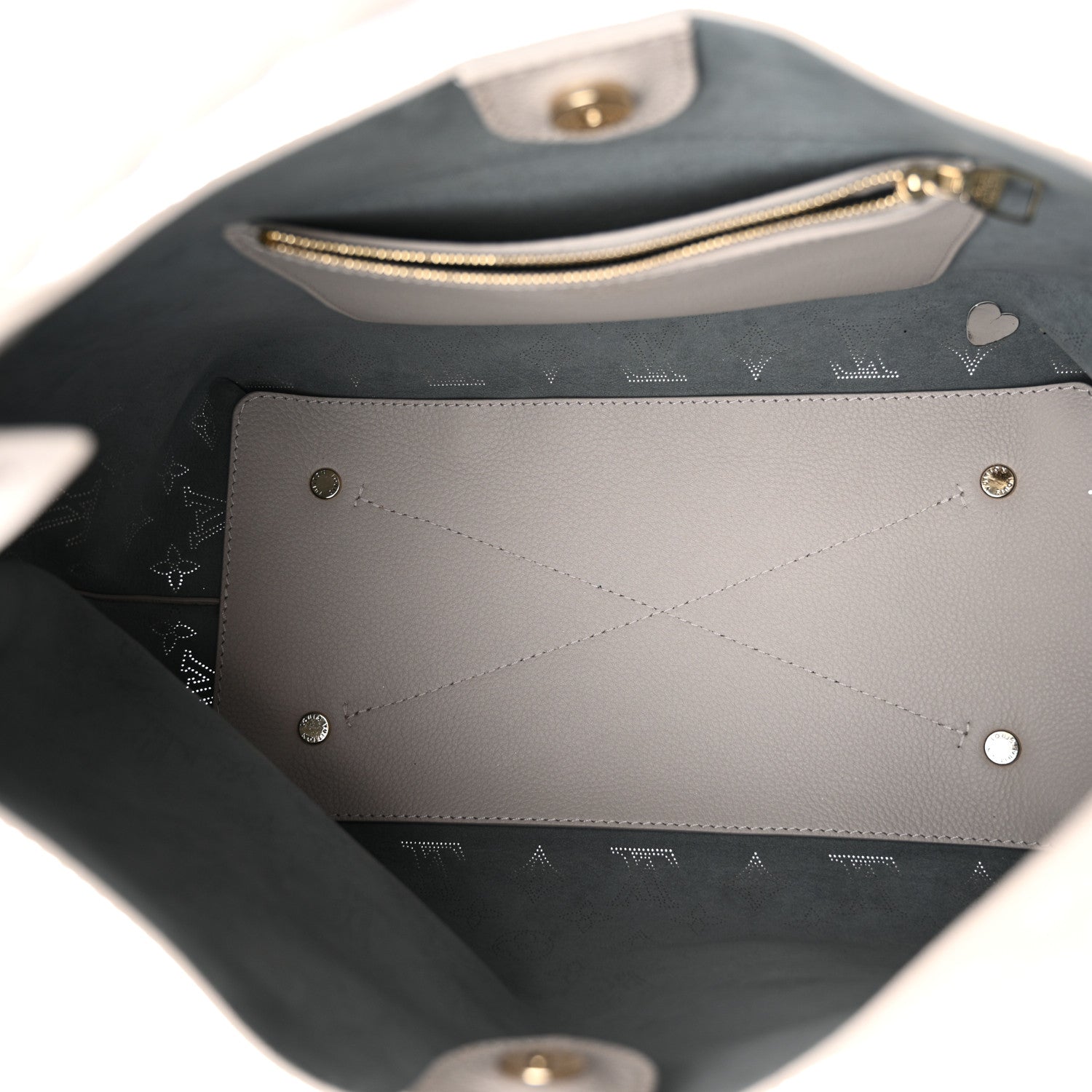 Louis Vuitton Mahina Carmel Hobo PM Brume Gray 5 of 12