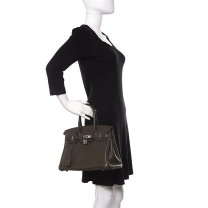 Hermes Togo Birkin 30 Vert Bronze 2 of 13