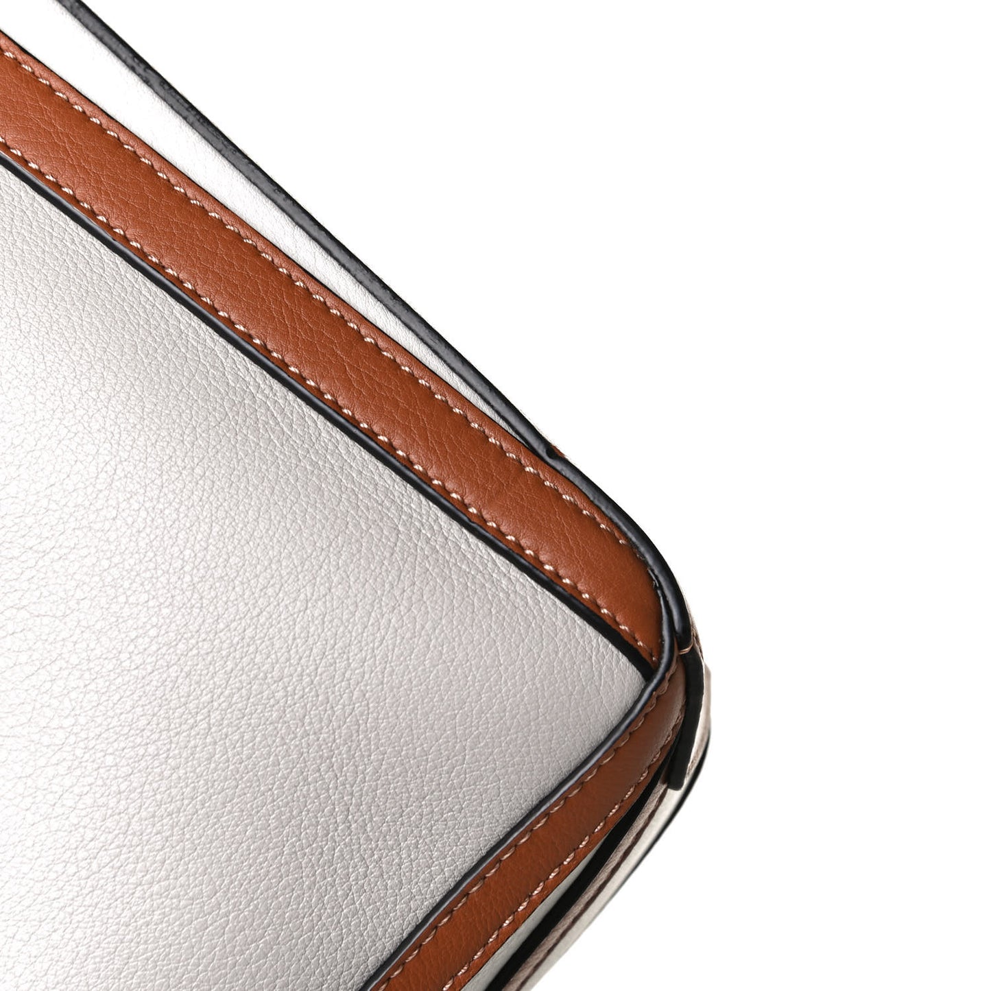 Calfskin Small Graphic Puzzle Bag Ghost Soft White