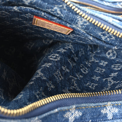 Louis Vuitton Monogram Denim Croissant MM Blue 6 of 10