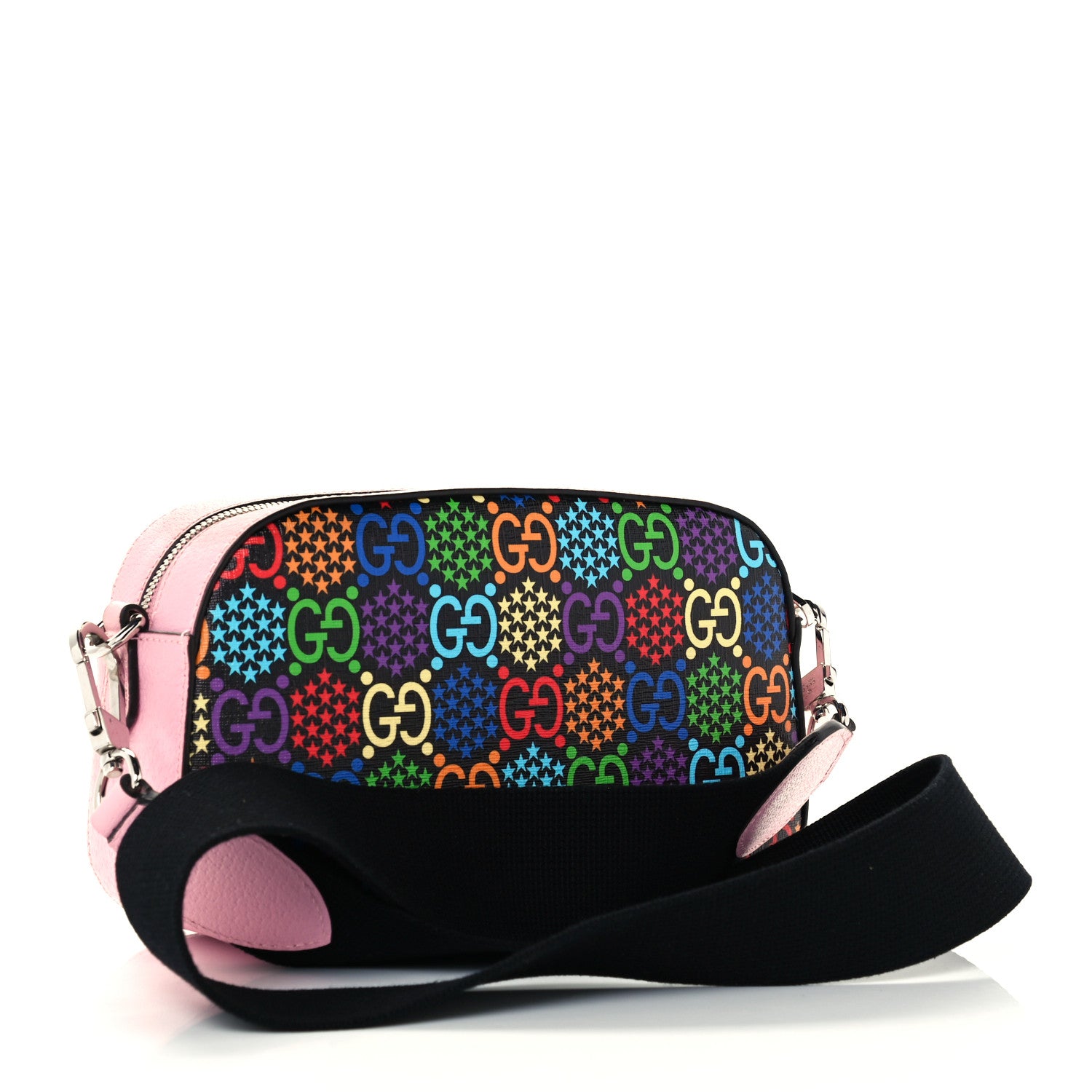 Gucci GG Supreme Monogram Psychedelic Camera Bag Pink 3 of 13