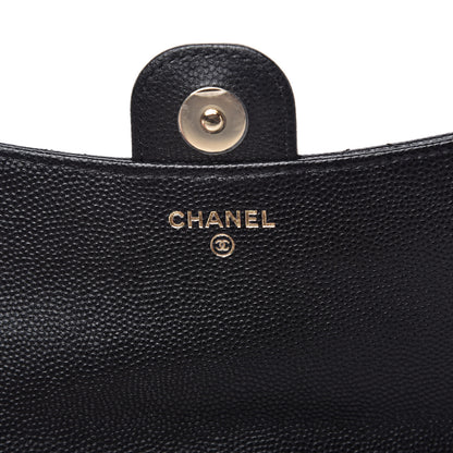 Chanel Caviar Quilted Flap Phone Holder With Chain Black 8 of 12