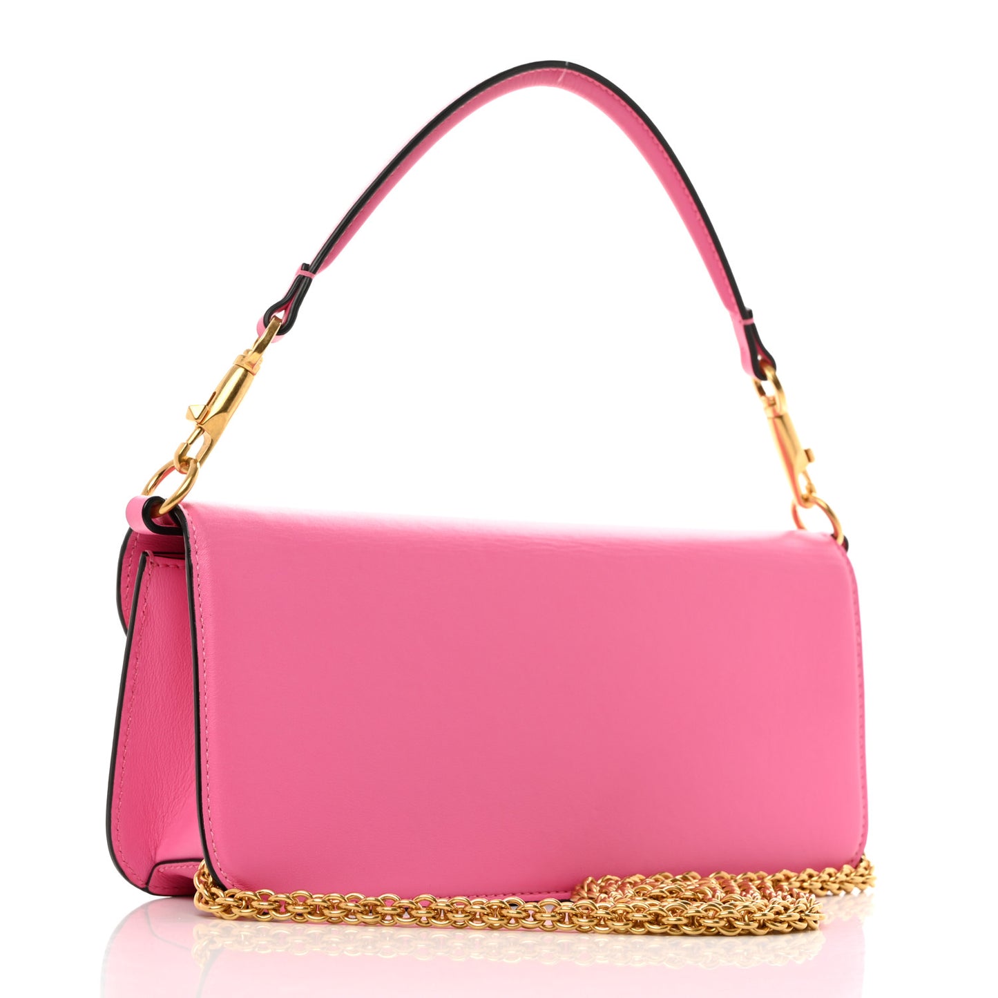 Calfskin Vlogo Loco Shoulder Bag Feminine Pink
