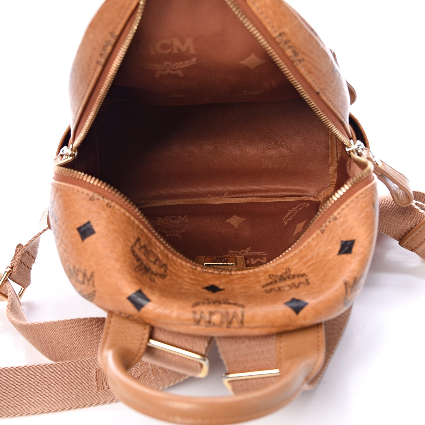Visetos Sprinkle Stud Mini Stark Backpack Cognac