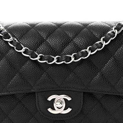 Chanel Caviar Quilted Small Double Flap Black 8 of 10
