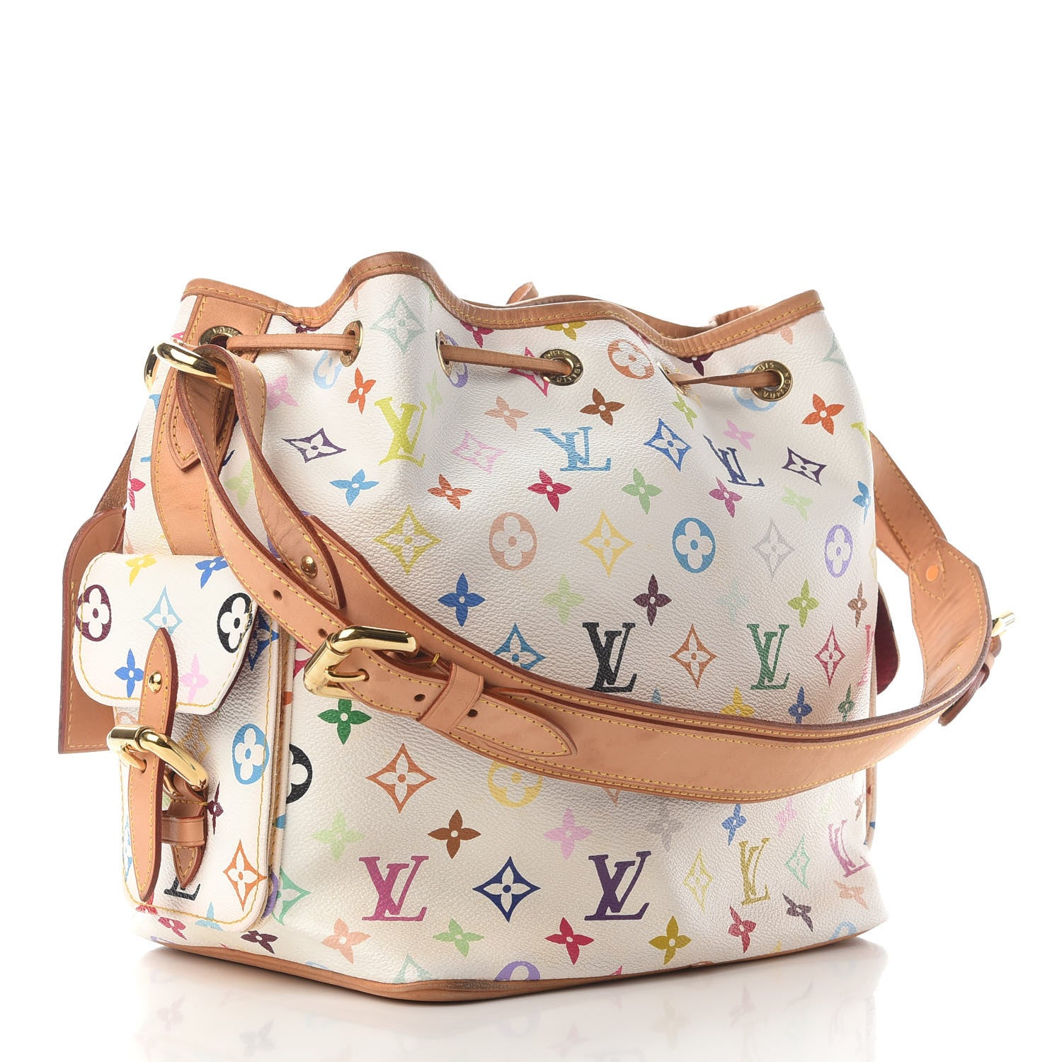 Louis Vuitton Monogram Multicolor Petit Noe White 4 of 11