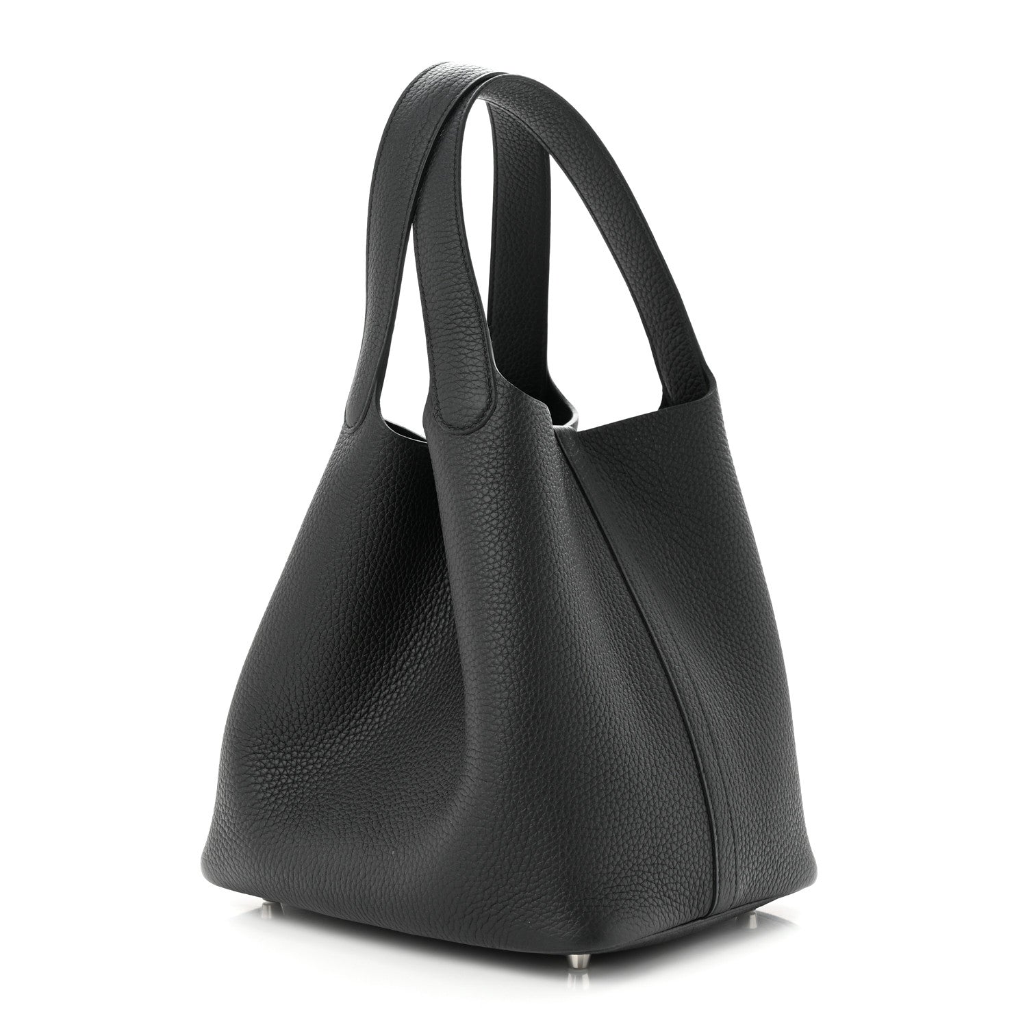 Hermes Taurillon Clemence Picotin Lock 22 MM Black 3 of 12