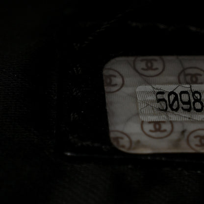 Chanel Caviar Logo Shoulder Bag Black 7 of 15