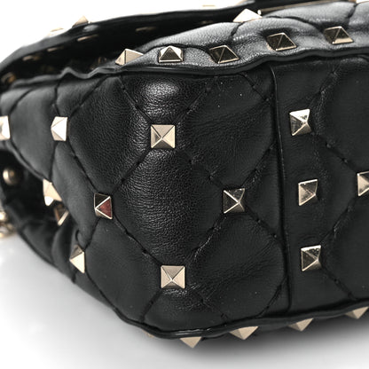 Valentino Garavani Nappa Micro Rockstud Spike Shoulder Bag Black 7 of 10