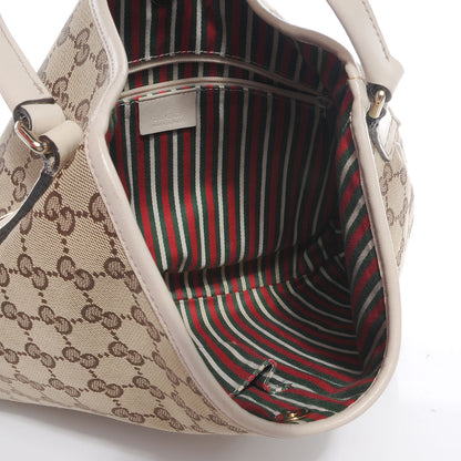 Gucci Monogram GG New Britt Hobo Ivory 7 of 9