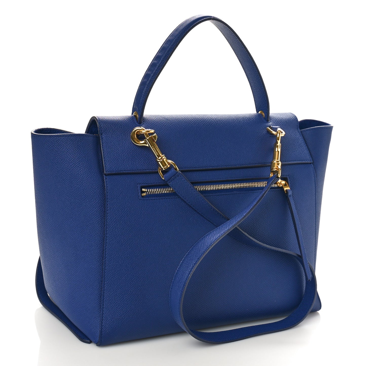 Grained Calfskin Mini Belt Bag Indigo