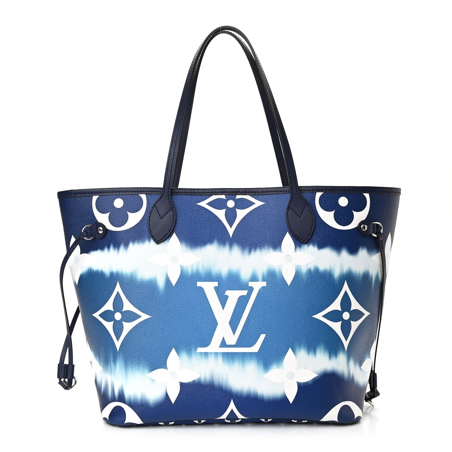 Louis Vuitton Monogram Escale Neverfull MM Blue 3 of 10